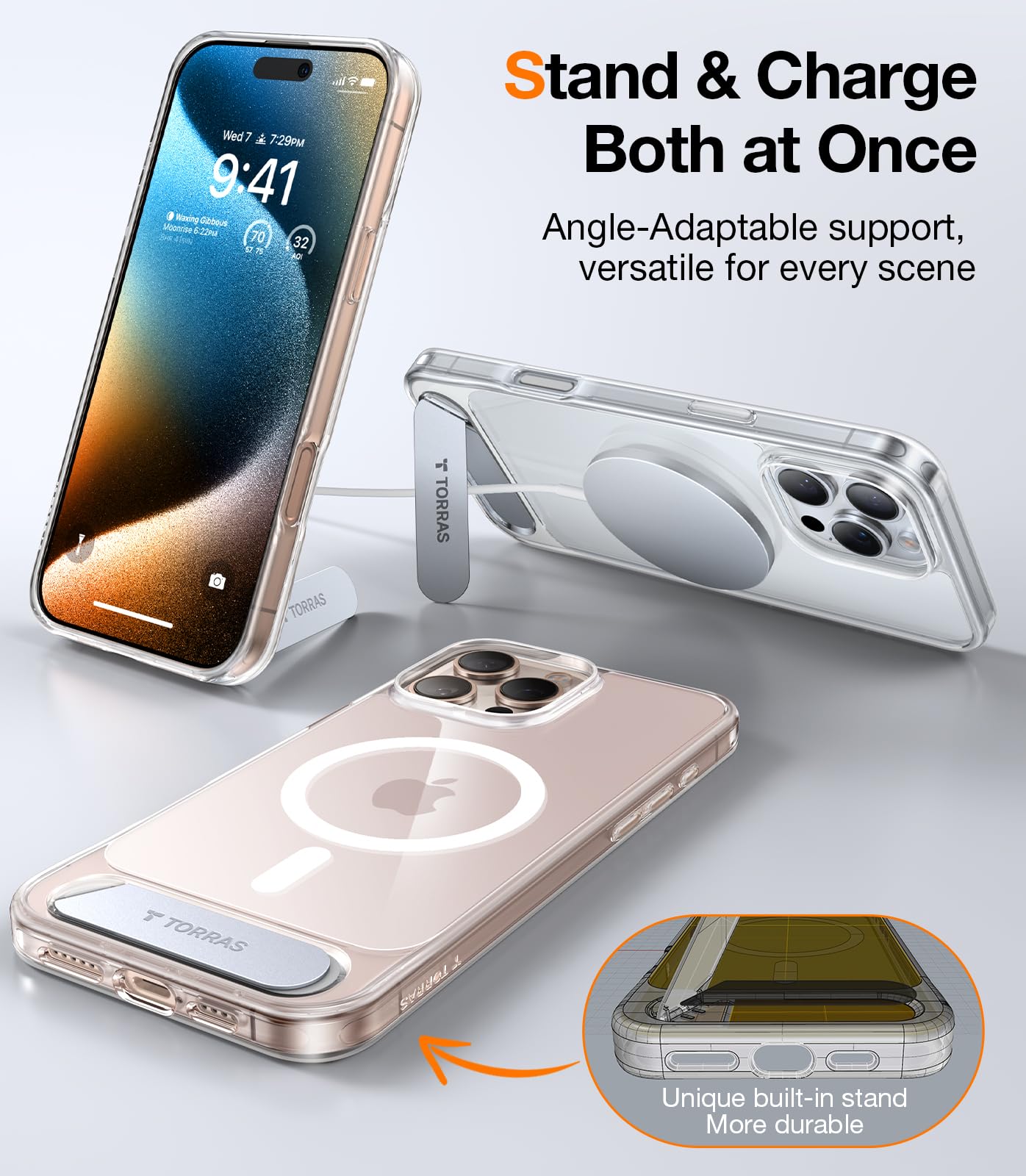 Amazon.com: TORRAS for iPhone 16 Pro Max Case Diamond Clear